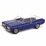 Ford Taunus GXL Coupe 1971 Bleu Foncé/Toit Blanc 1/18