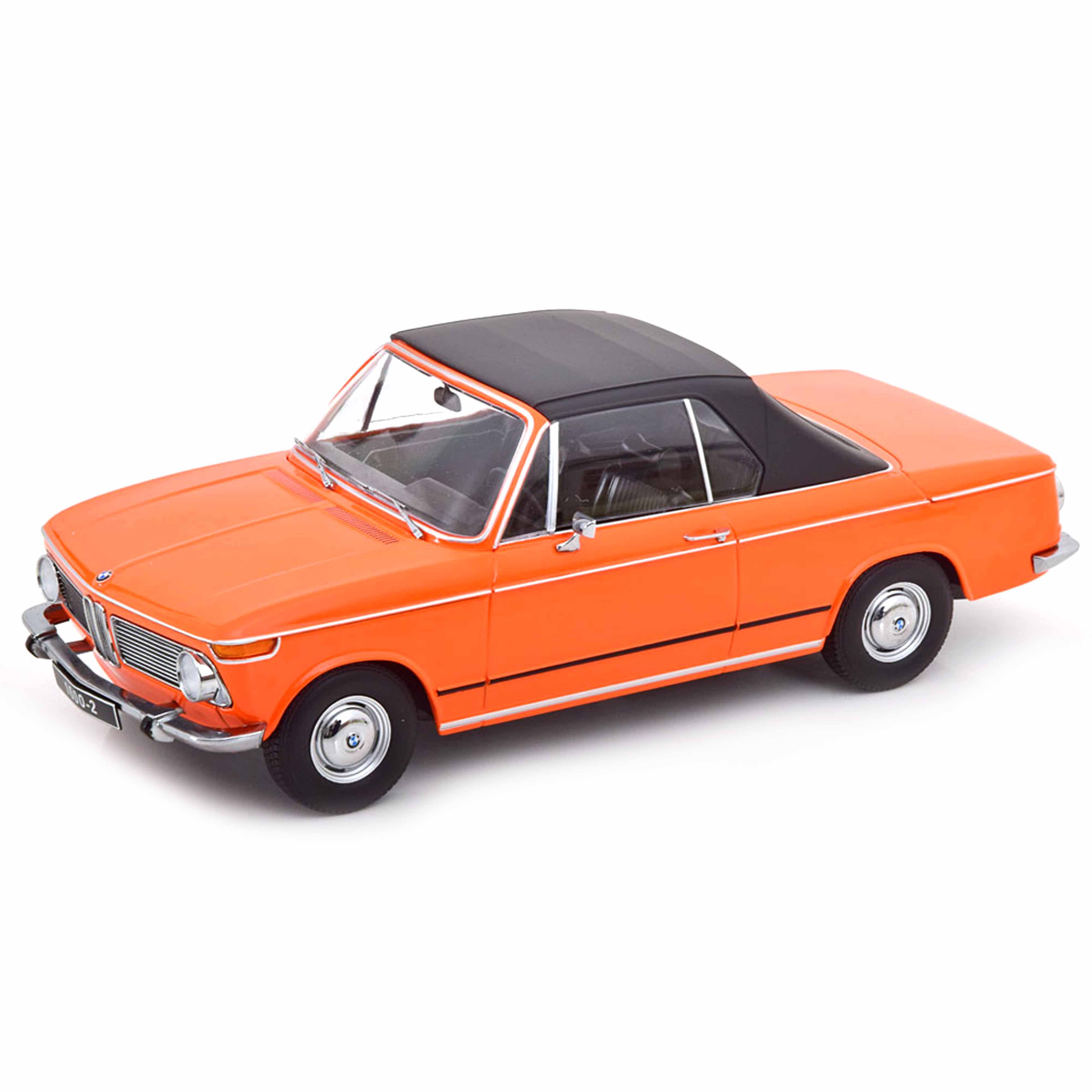 BMW 1600-2 Cabrio 1968 Orange 1:18