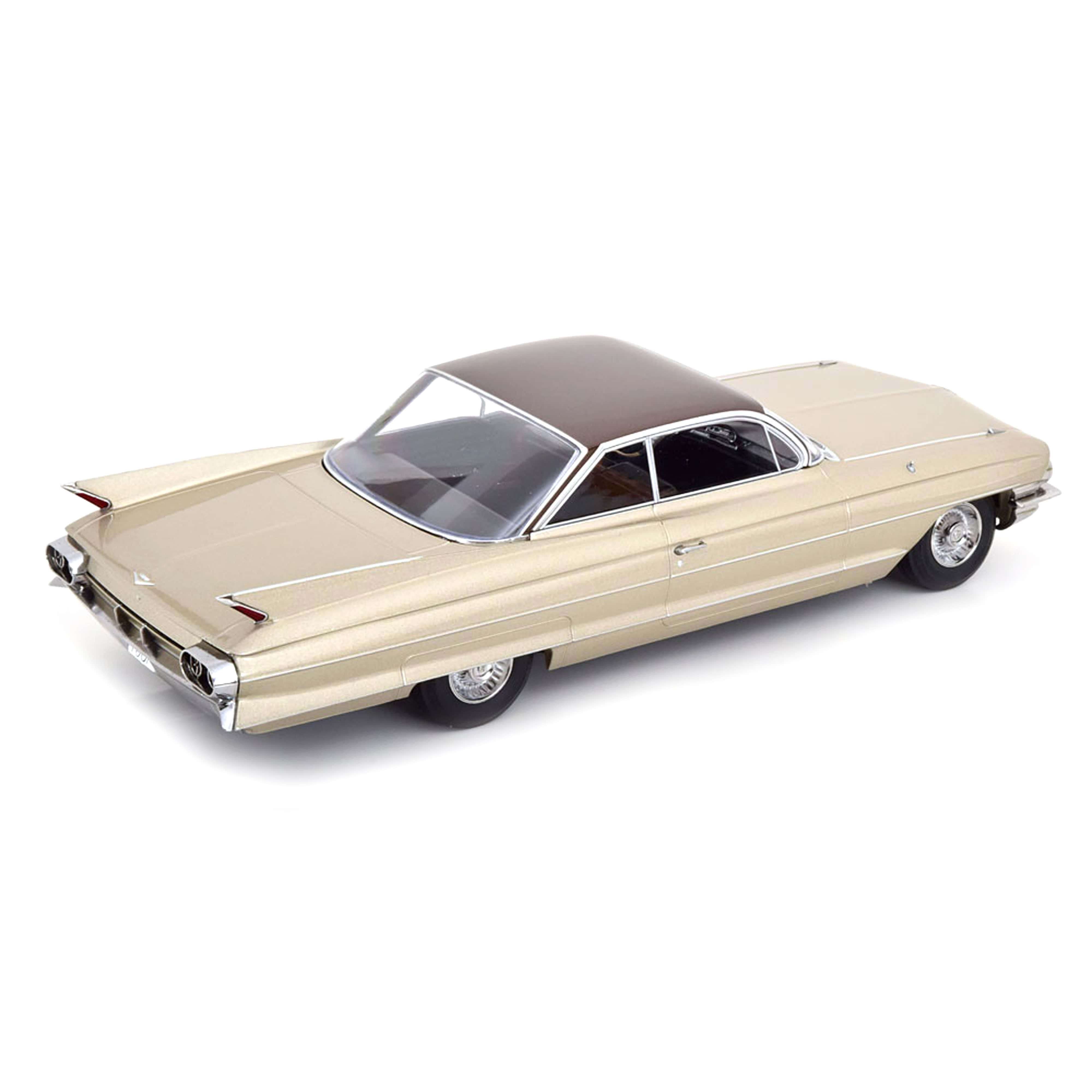 Cadillac Series 62 Coupe DeVille 1961 Beige/Marron Métallisé 1/18