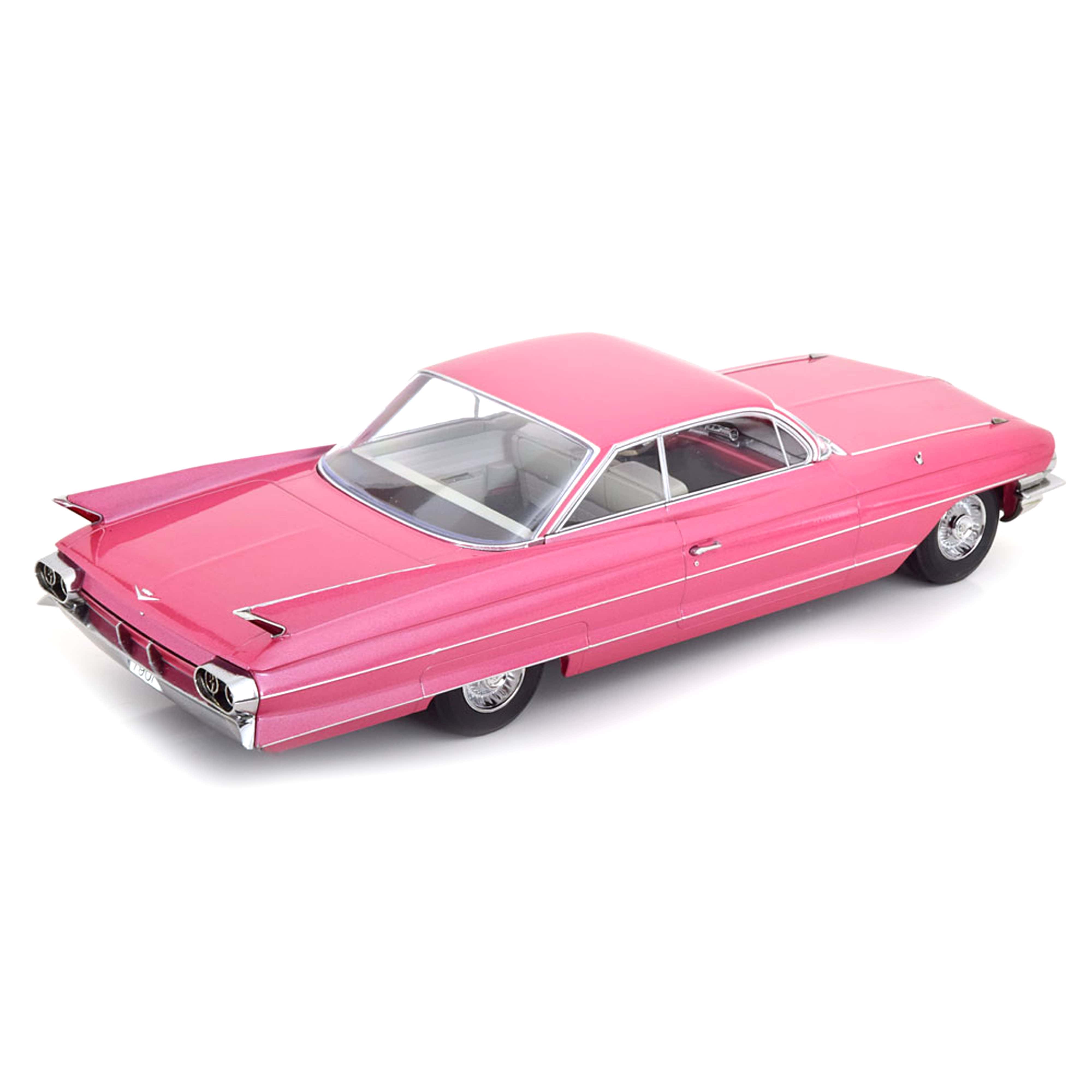 Cadillac Series 62 Coupe DeVille 1961 Rose métallisé 1/18