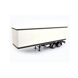 Semi-Trailer White/Black 1:18