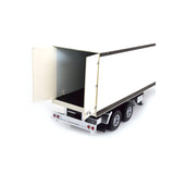 Semi-Trailer White/Black 1:18