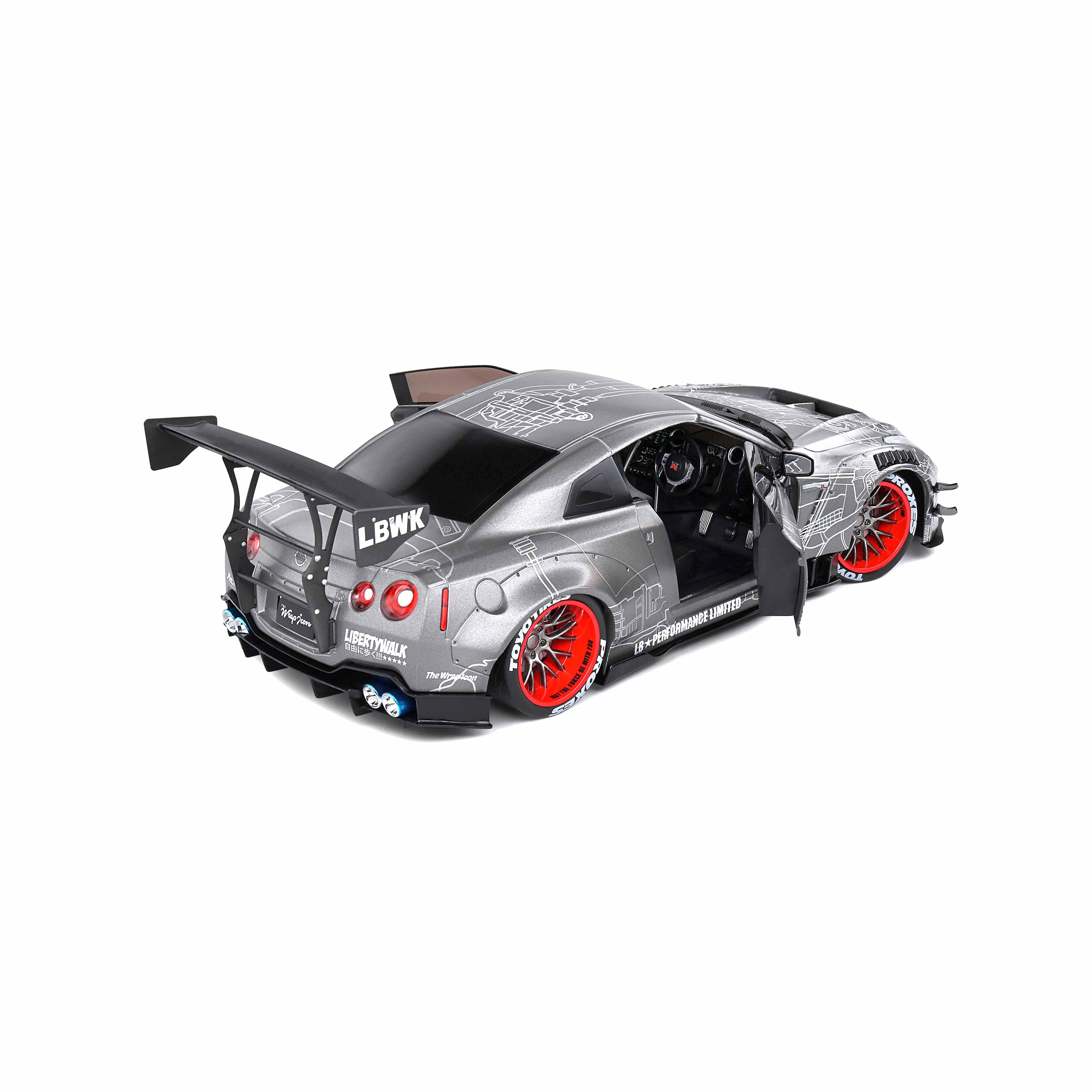 Nissan GT-R (R35) Liberty Walk Body Kit 2.0 Design 2020 1:18