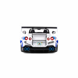 Nissan GT-R (R35) W/Liberty Walk Body Kit 2.0 White&Blue Stripes 1:18