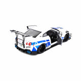 Nissan GT-R (R35) W/Liberty Walk Body Kit 2.0 White&Blue Stripes 1:18