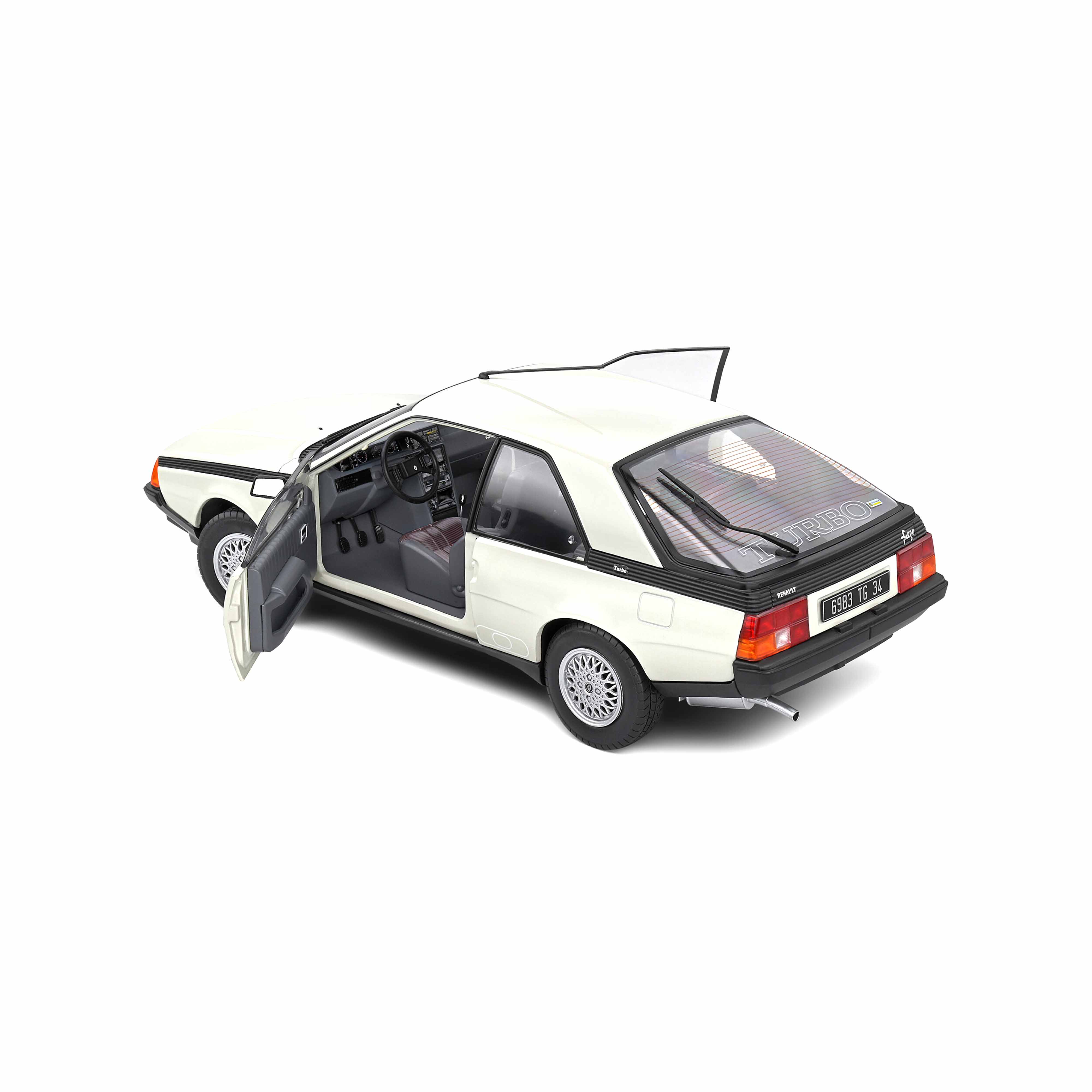 Renault Fuego Turbo Panda White 1985 1:18