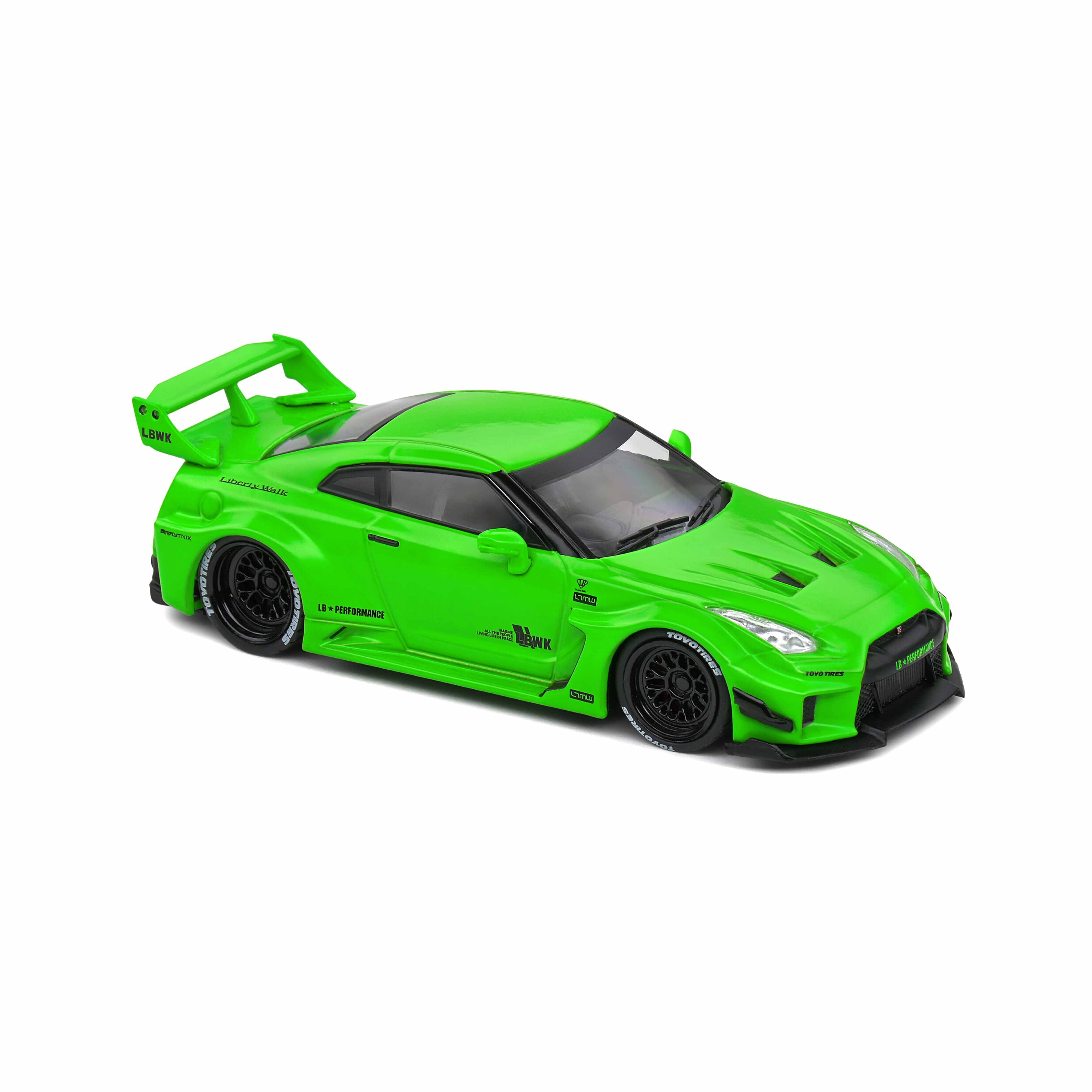 Nissan GT-R (R35) LB Work Silhouette Acid Green 2020 1:43