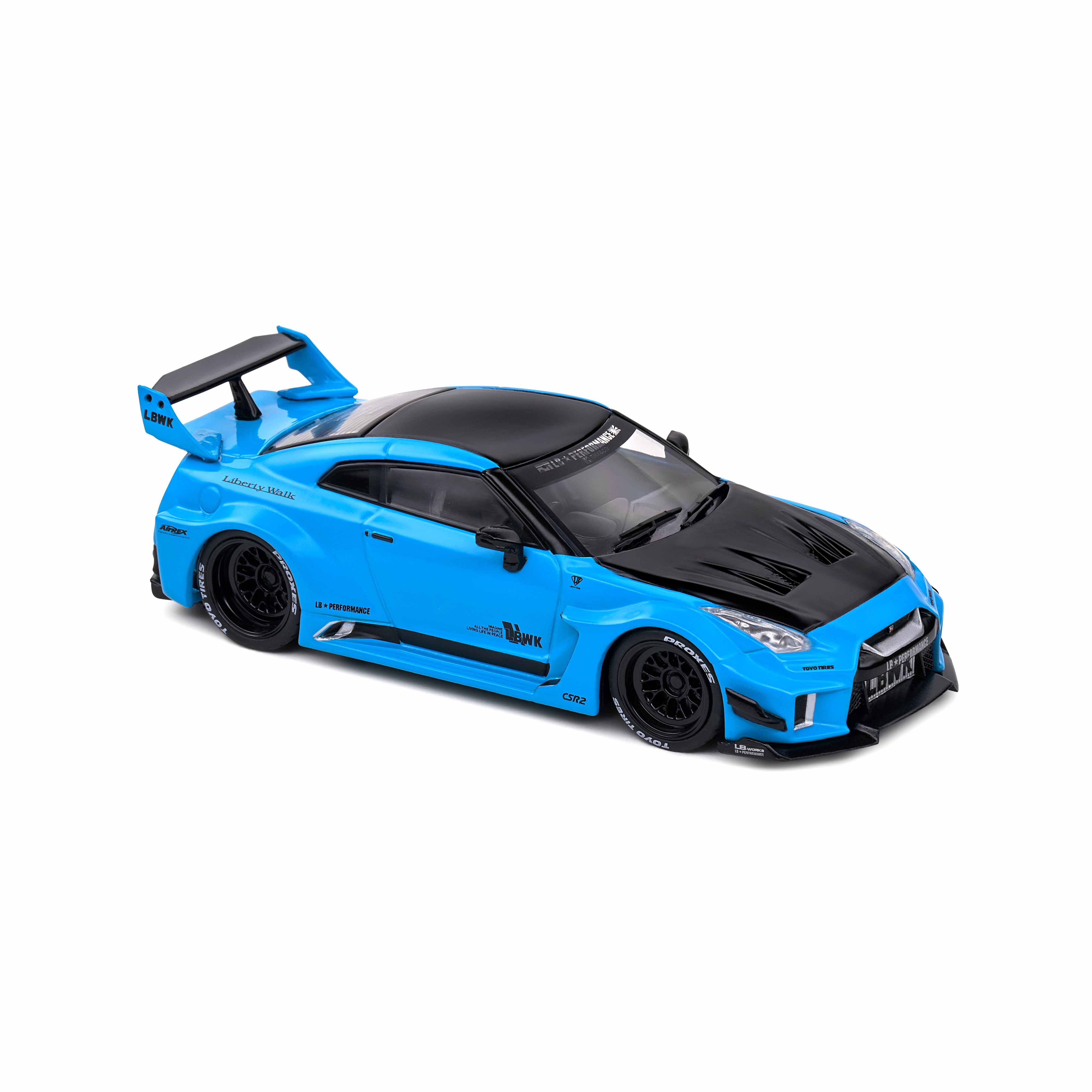 Nissan GTR35 LBWK Silhouette Turquoise 2019 1/43