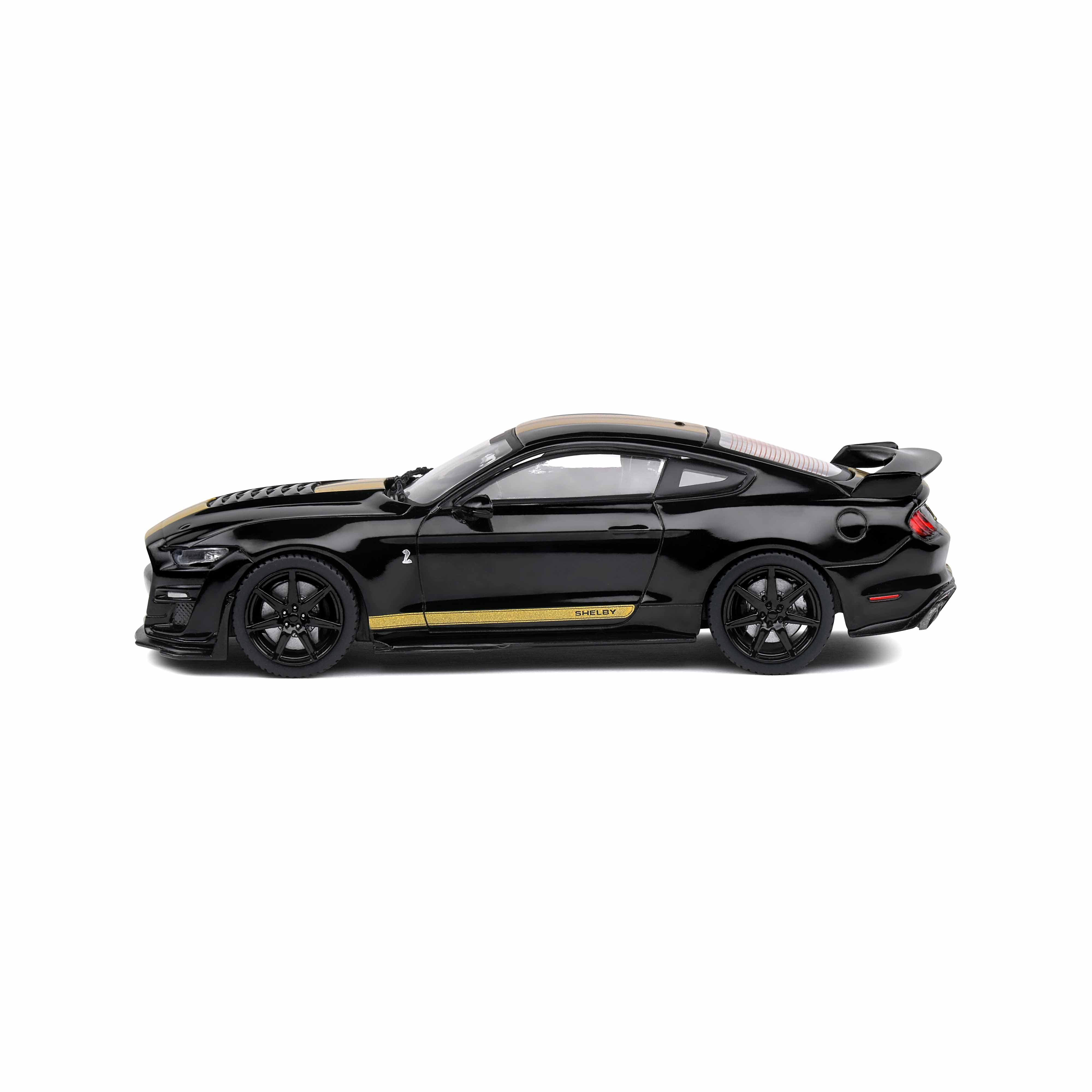 Shelby Mustang GT500 Noir avec Bandes Dorées 2020 1/43